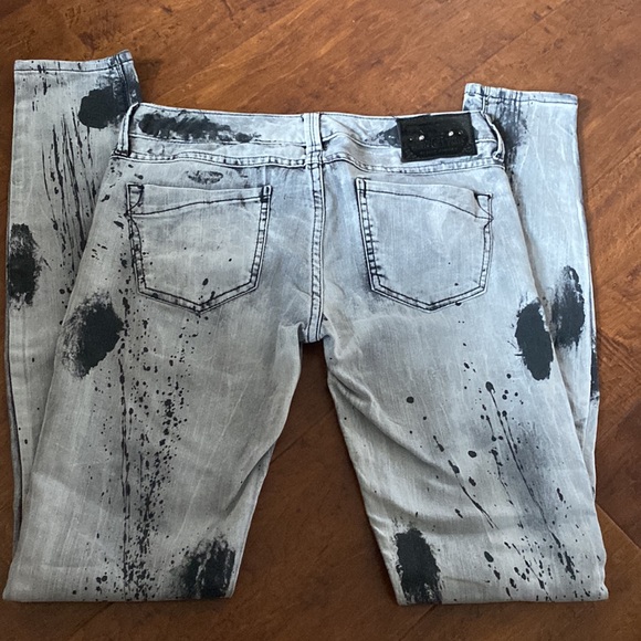 Express Paint Splattered Zeldra Ultra Skinny Jeans - Picture 7 of 13